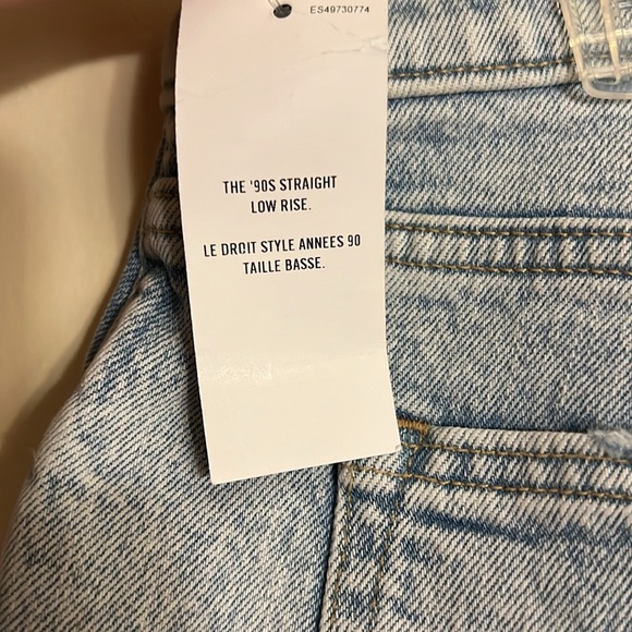 Abercrombie 90’d Straight Low rise Curve Love jeans size 14 - Picture 4 of 6